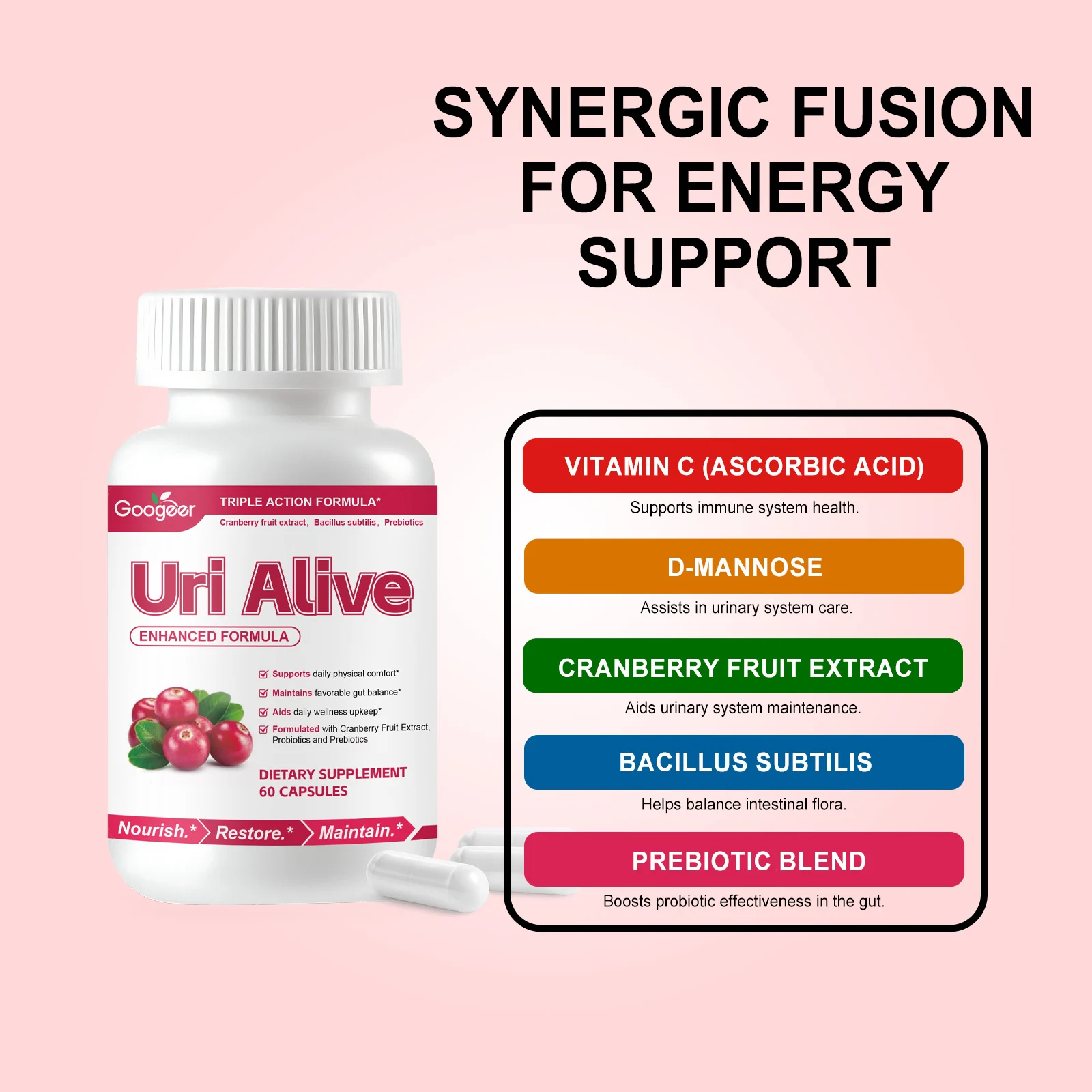 Googeer Triple Action Body Care Capsules for Urinary & Gut Health 15 body care capsules goo jhq2b7u5 desc 8