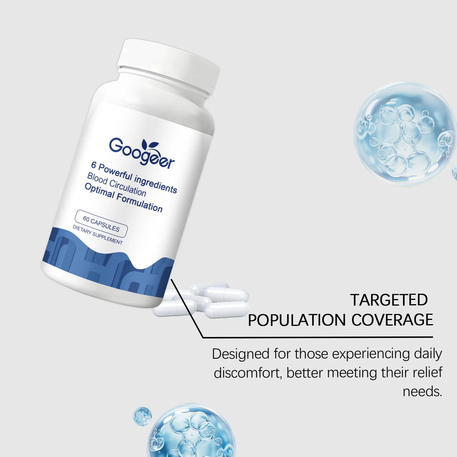 Googeer Dietary Supplement with 6 Powerful Ingredients for Blood Circulation & Inflammation 13 dietary supplement capsules goo nyswggju desc 7
