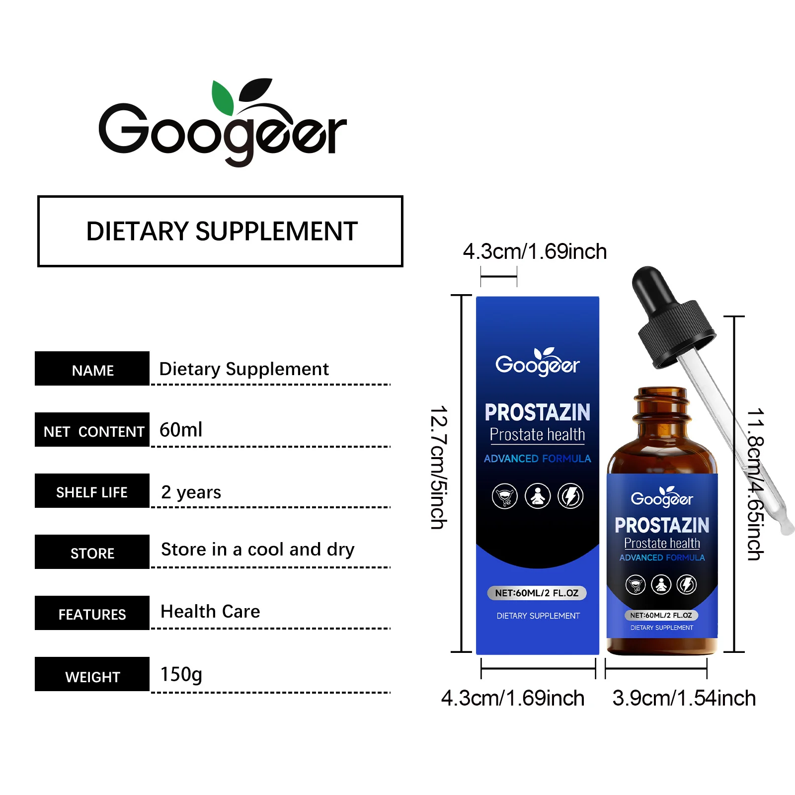 Googeer Energy Supplement Drops for Prostate Health with Gentle Herbal Ingredients 7 energy supplement drops goo yepcn93g desc 1
