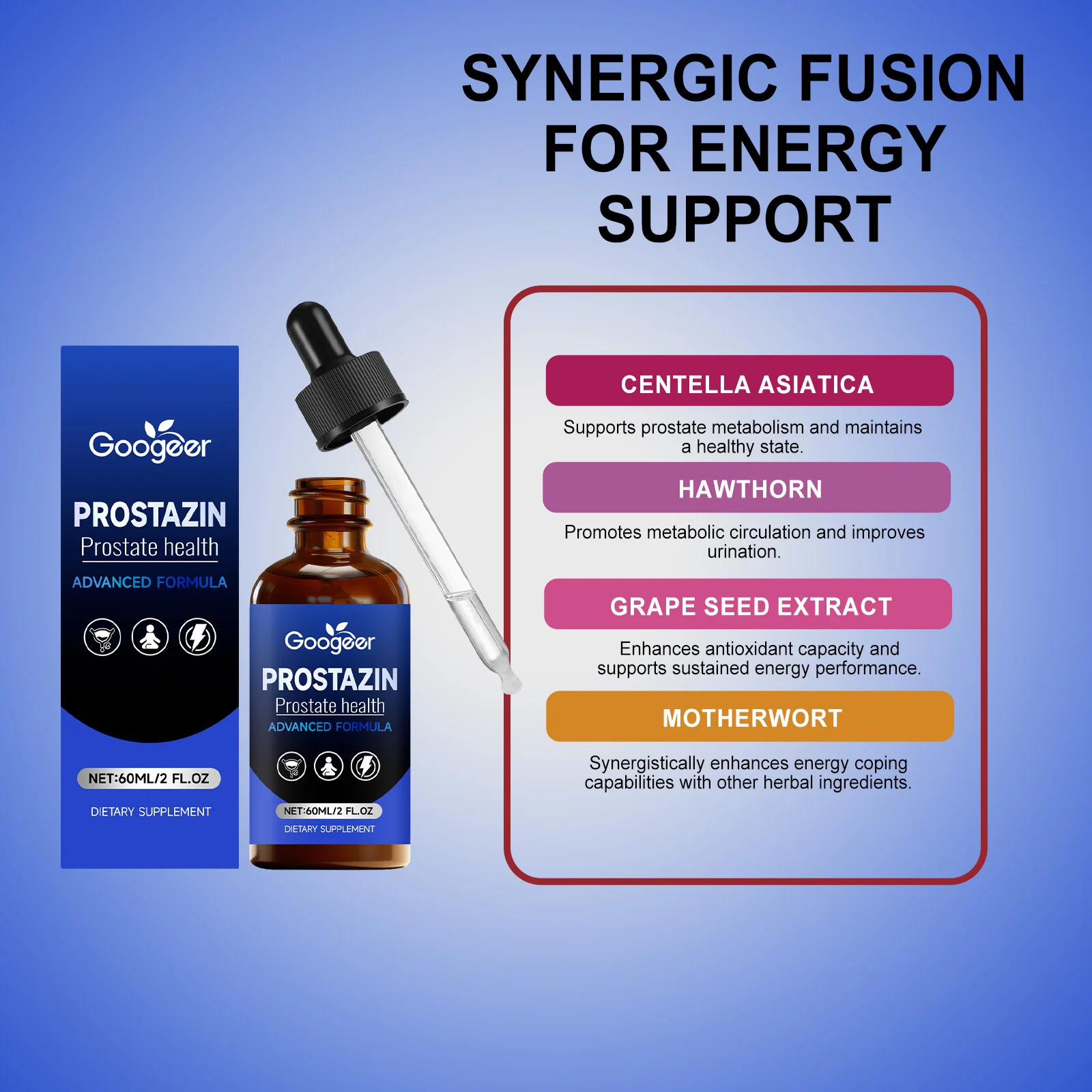 Googeer Energy Supplement Drops for Prostate Health with Gentle Herbal Ingredients 18 energy supplement drops goo yepcn93g desc 12