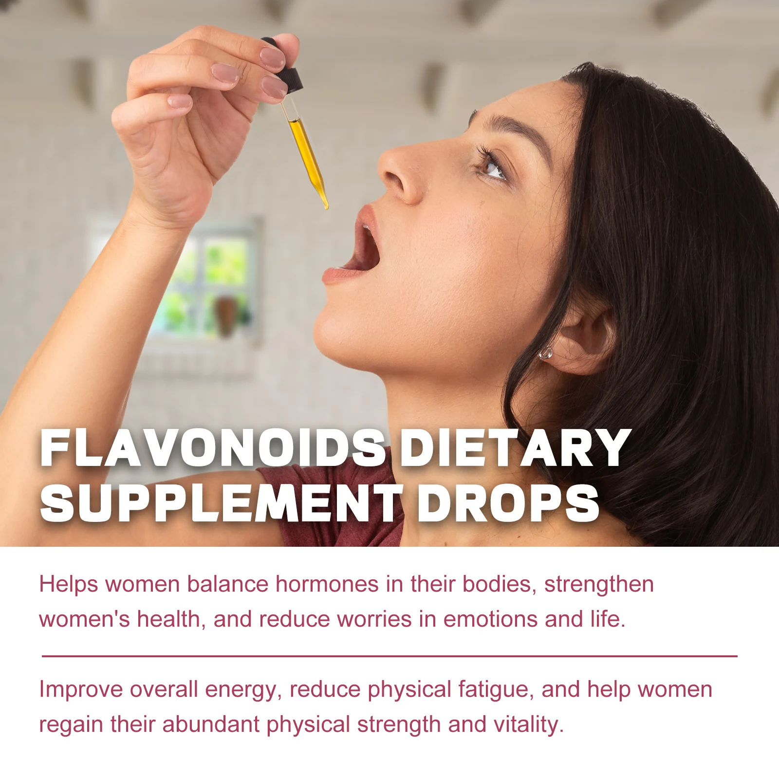Flavonoids Dietary Supplement Drops for Women's Hormone Balance & Energy Support 30ml 12 flavonoids dietary supplement drops women hormone support 30ml goo yz98smwe desc 6