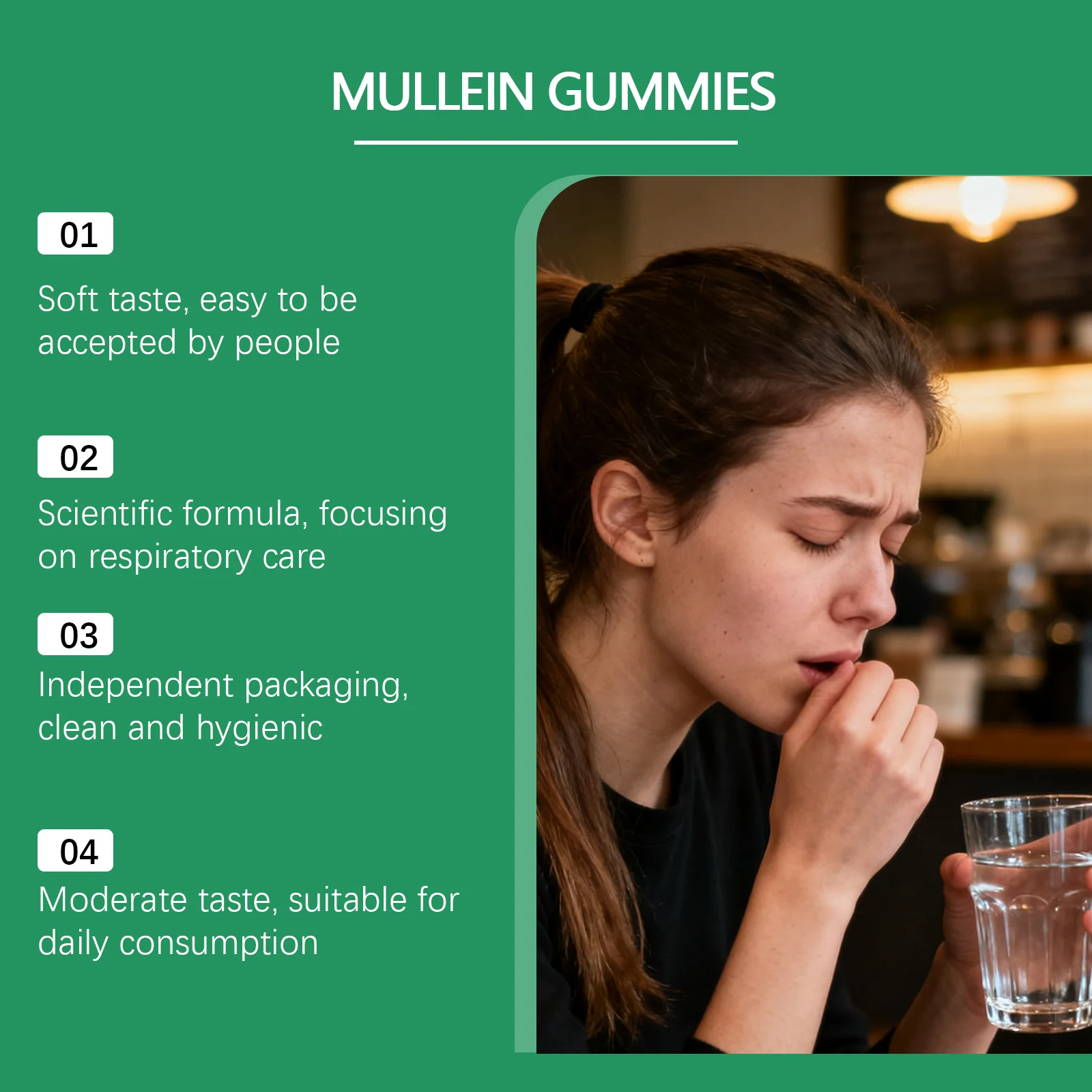 Googeer Mullein Lung Support Gummies for Respiratory Health - Dietary Supplement 17 mullein lung health gummies goo vzrguury desc 10