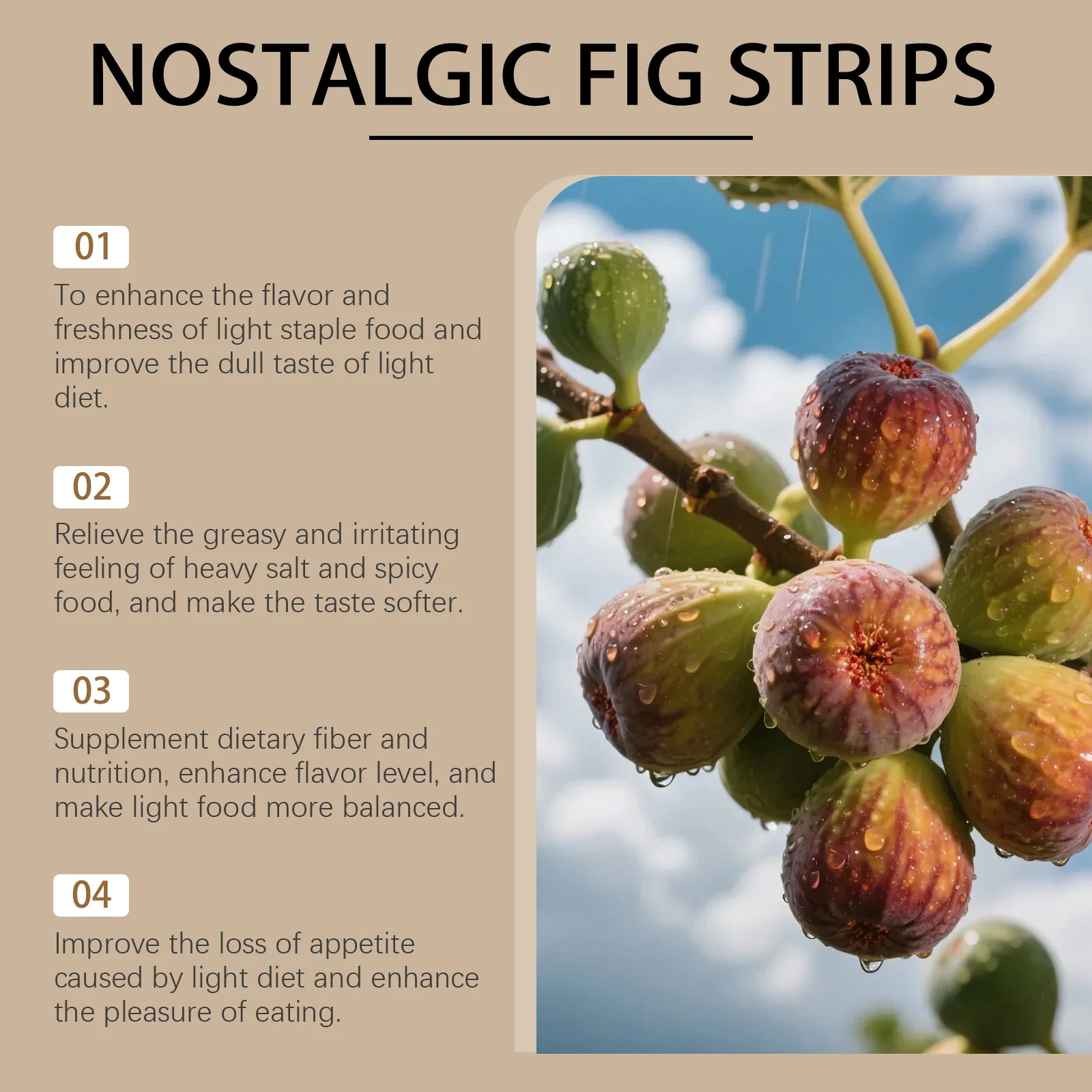 Nostalgic Fig Strips Sweet Tangy Flavor Healthy Light Snacks 100g 16 nostalgic fig strips sweet tangy 100g goo cbubj6va desc 10