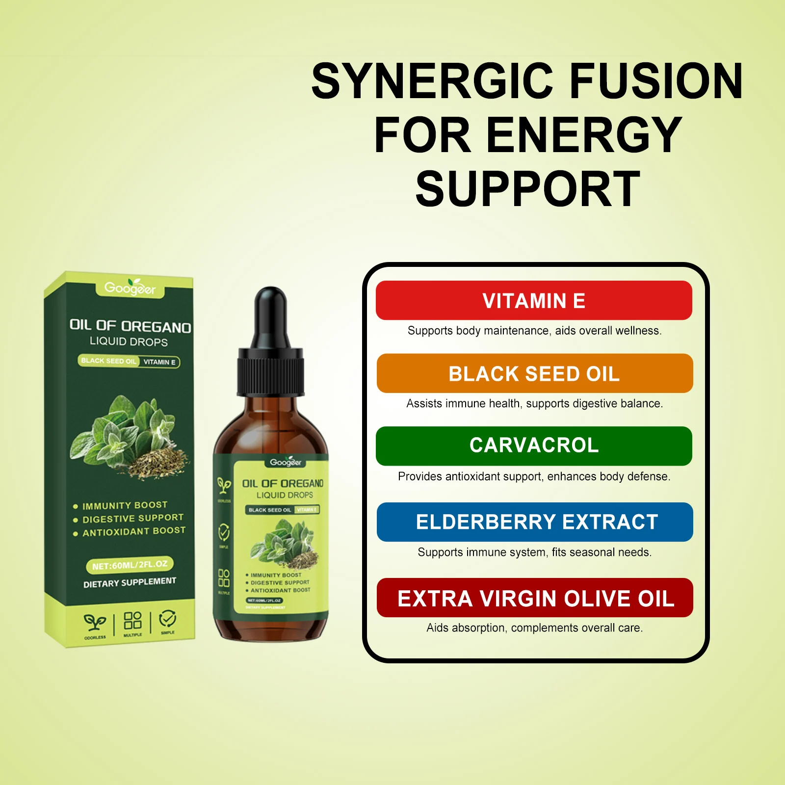 Oregano Oil Liquid Drops 60ml Dietary Supplement for Immunity & Digestive Support 17 oregano oil liquid drops dietary supplement 60ml goo 9yfdp8ds desc 11
