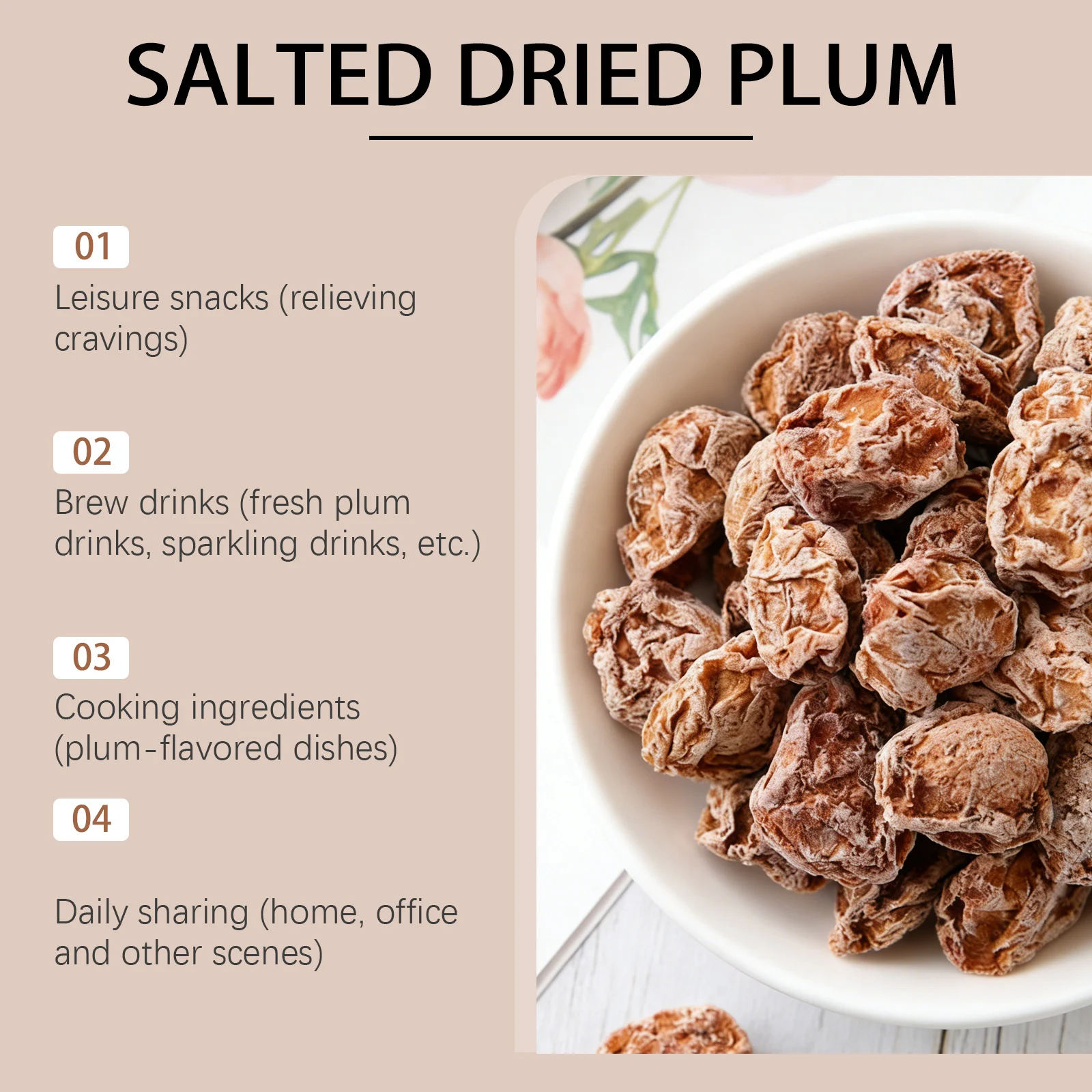 Salted Dried Plums 100g Made with Wild Green Plums, Traditional Craft, Tangy & Chewy Snack 17 salted dried plums 100g goo 6s4fbxhk desc 10