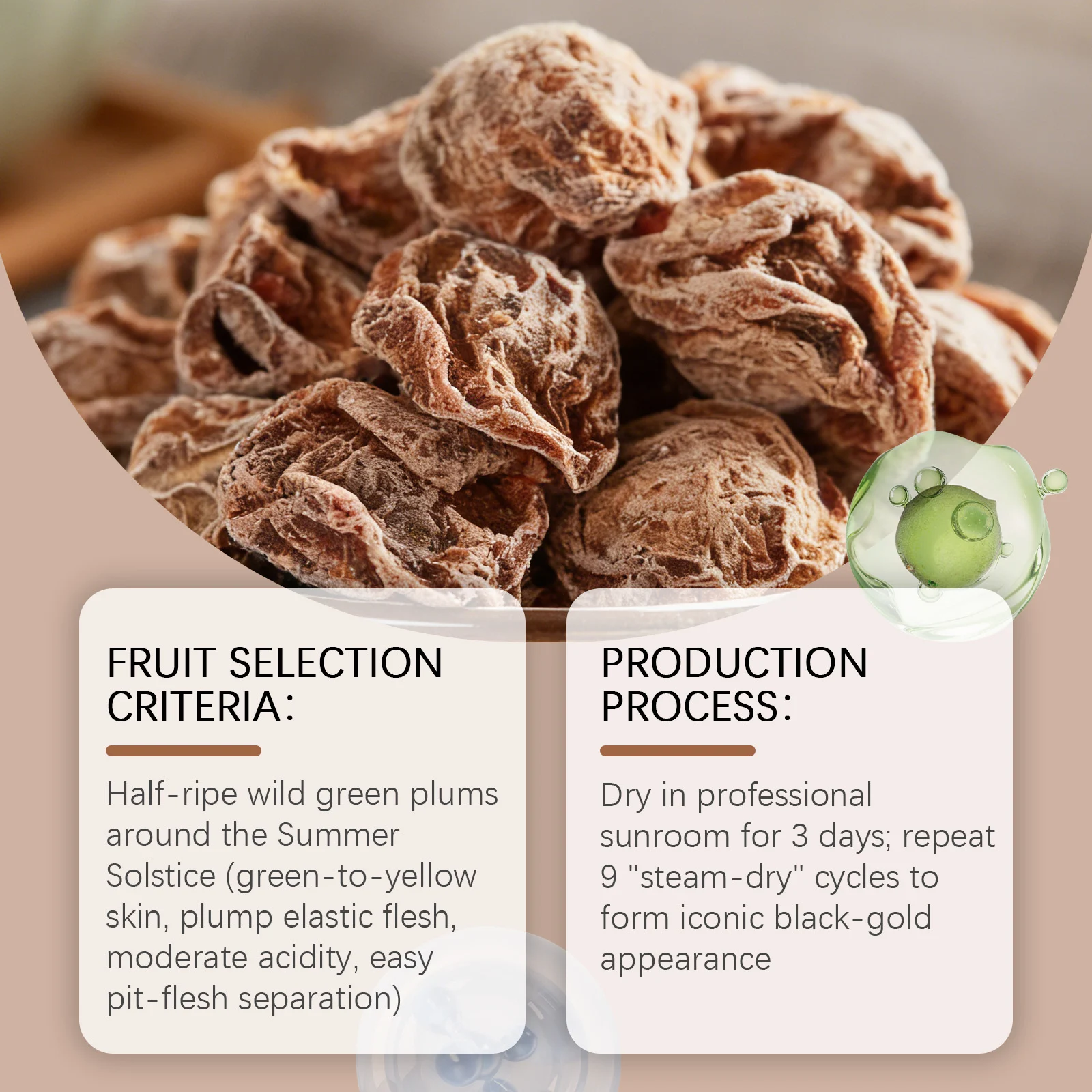Salted Dried Plums 100g Made with Wild Green Plums, Traditional Craft, Tangy & Chewy Snack 16 salted dried plums 100g goo 6s4fbxhk desc 9