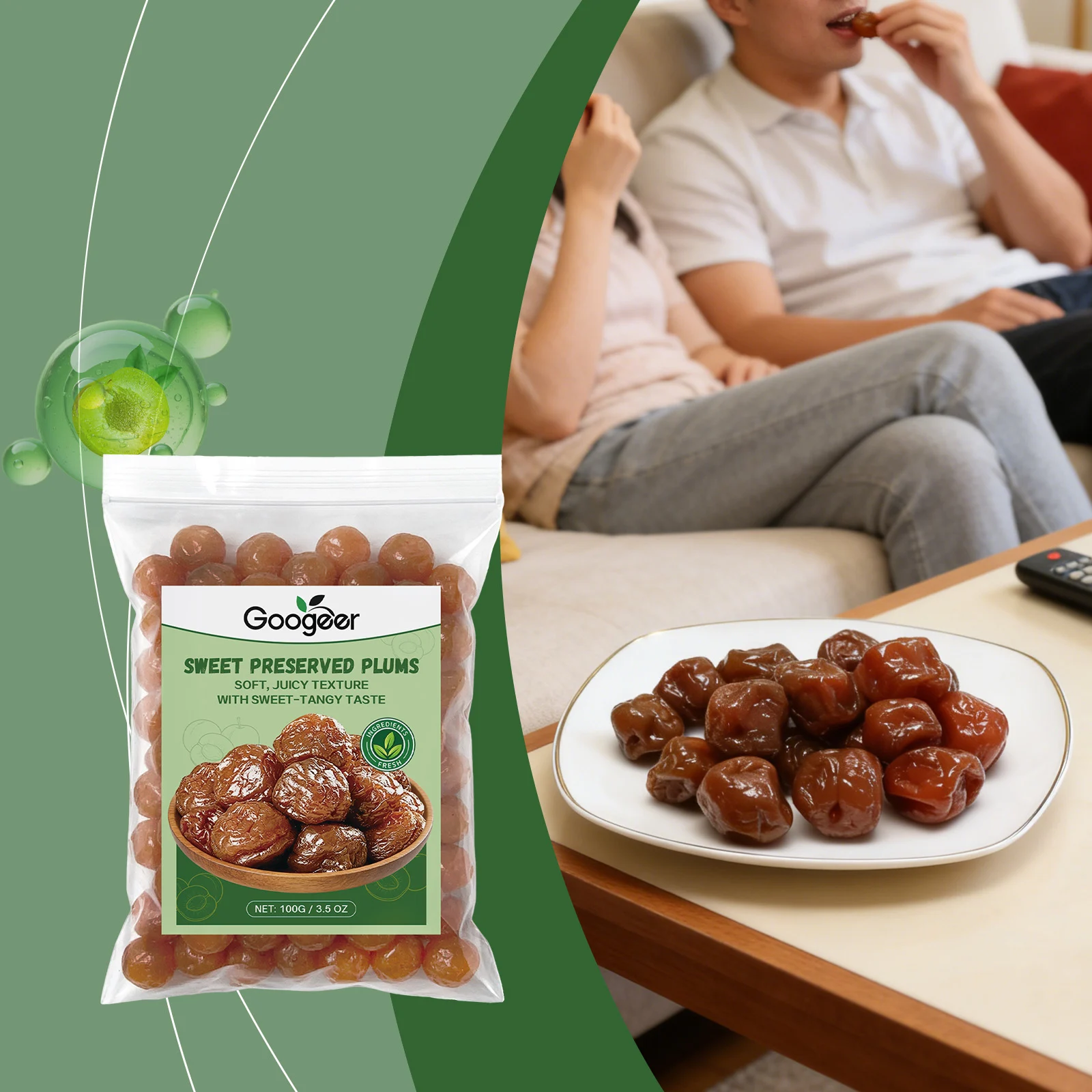 Googeer Sweet and Tangy Preserved Plums for Weight Management & Snacking 9 sweet tangy preserved plums goo af2pv9qz desc 2