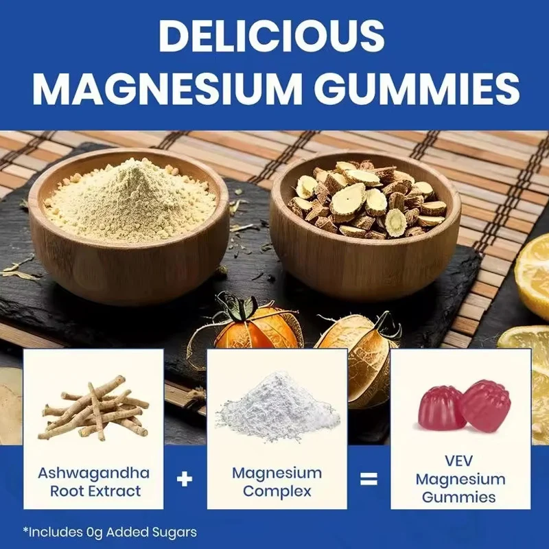 14-in-1 Magnesium Ashwagandha Gummies with L-Theanine & Vitamin D3, DeepCalm Sleep Support Supplement, 90 Count 3 Magnesium Ashwagandha Gummies 14 In 1 Complex Goo Fj9unzth 4