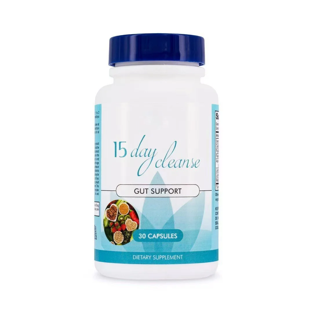 15-Day Cleanse Capsules for Gut Support and Digestive Detox, Vegan Formula, 30 Count 6 15 Day Cleanse Gut Support Capsules Goo Ktrae2em 6