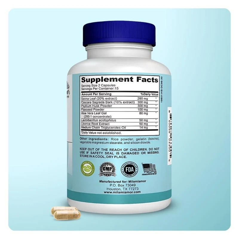15-Day Cleanse Capsules for Gut Support and Digestive Detox, Vegan Formula, 30 Count 7 15 day cleanse gut support capsules goo ktrae2em desc 1