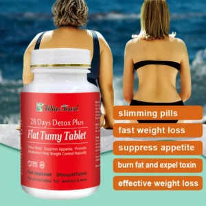 28 Days Detox Plus Flat Tumy Tablet for fast weight loss and appetite suppression with Garcinia Cambogia
