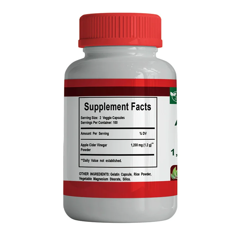 Apple Cider Vinegar Capsules 1200mg for Weight Management and Detox - Triple Strength 200 Veggie Capsules 6 apple cider vinegar capsules 1200mg weight management goo jr4wan6w desc 1