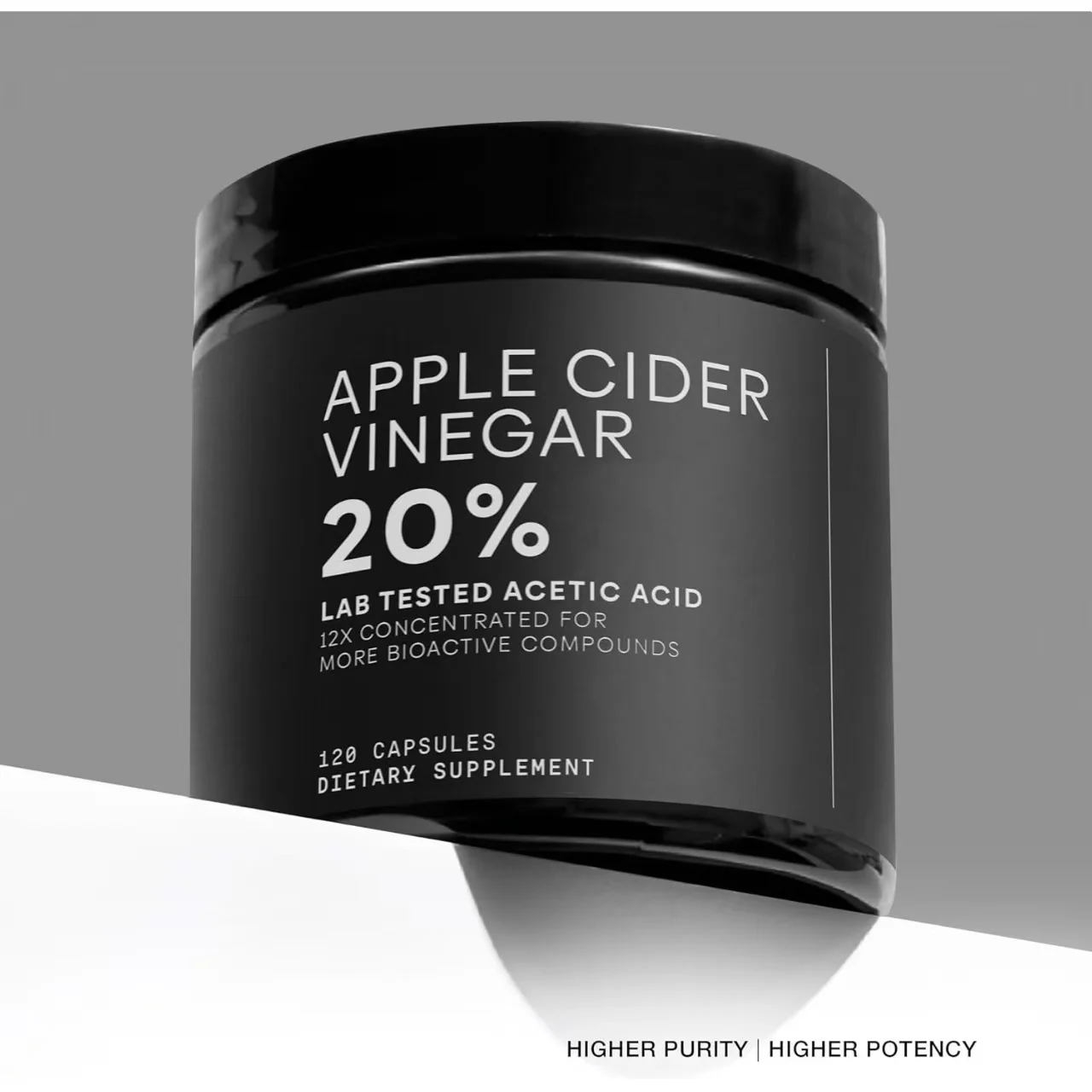 Apple Cider Vinegar Capsules 120ct for Metabolism Support, 12X Concentrated 20% Acetic Acid High Potency Supplement 8 apple cider vinegar capsules 120ct goo wj9pay98 desc 2