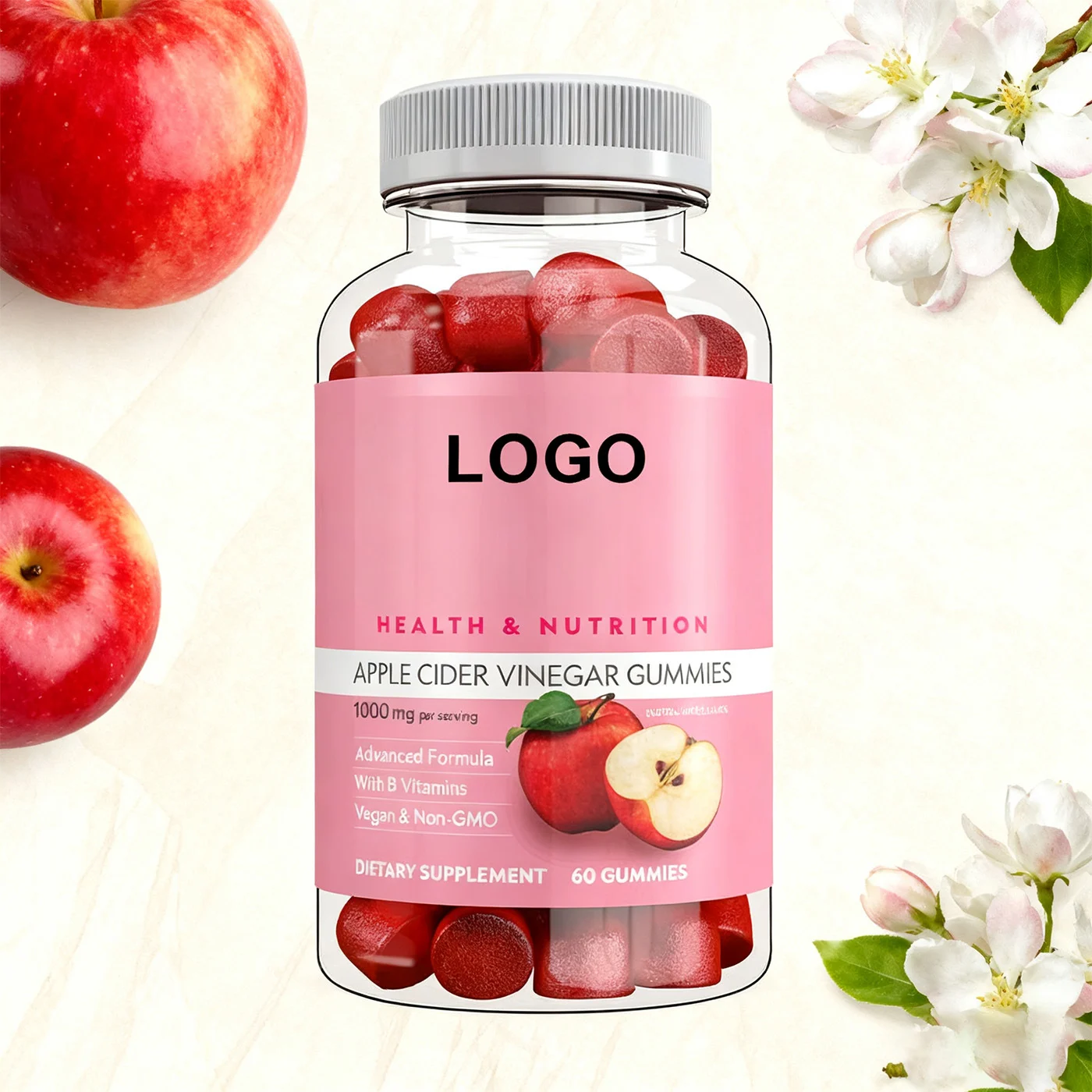 Apple Cider Vinegar Gummies with Advanced Formula & B Vitamins 60 Gummies 3 apple cider vinegar gummies advanced formula b vitamins goo 8xe6ja2a desc 1