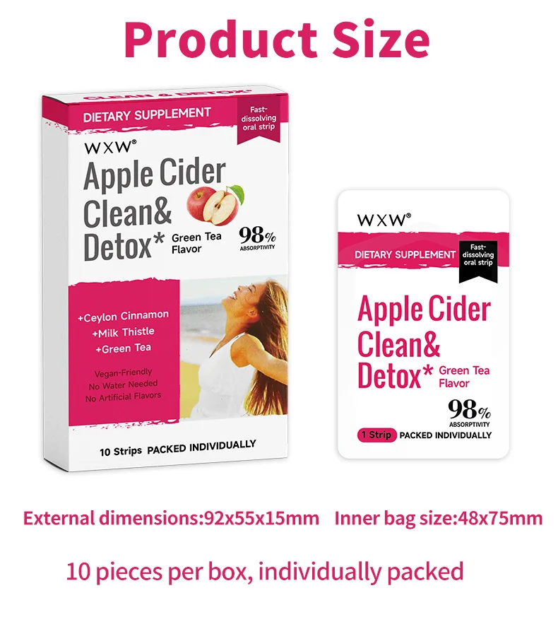 Apple Cider Vinegar Lozenge Strips with Mother, Ceylon Cinnamon & Milk Thistle 18 apple cider vinegar lozenge strips goo tdk3km8j desc 13