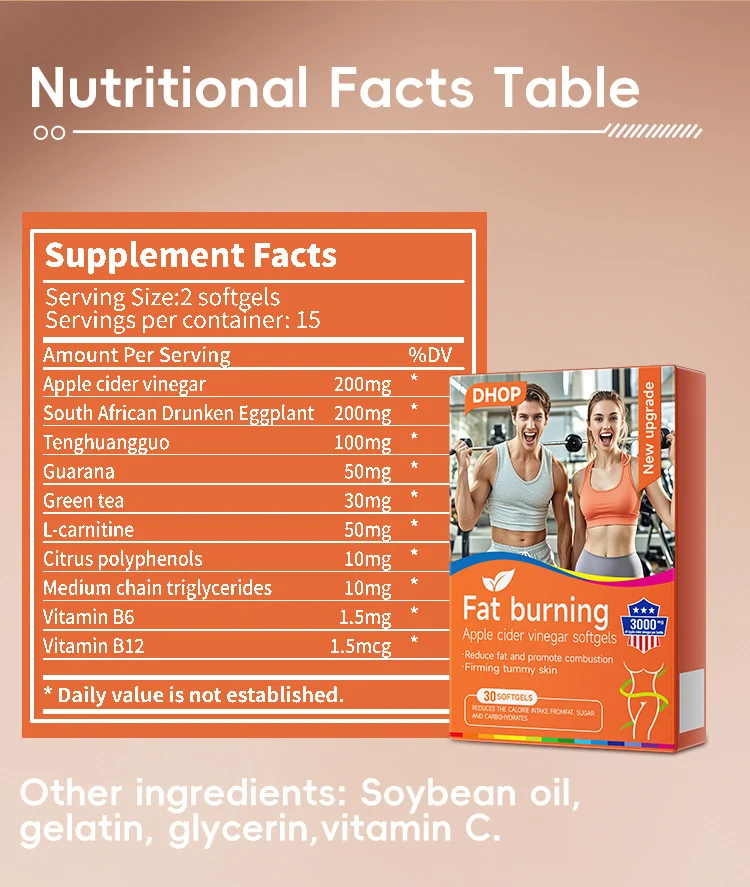 Apple Cider Vinegar Softgels for Weight Management with Green Tea & L-Carnitine 30 Capsules 9 apple cider vinegar softgels weight management goo 9ne8sduv desc 5