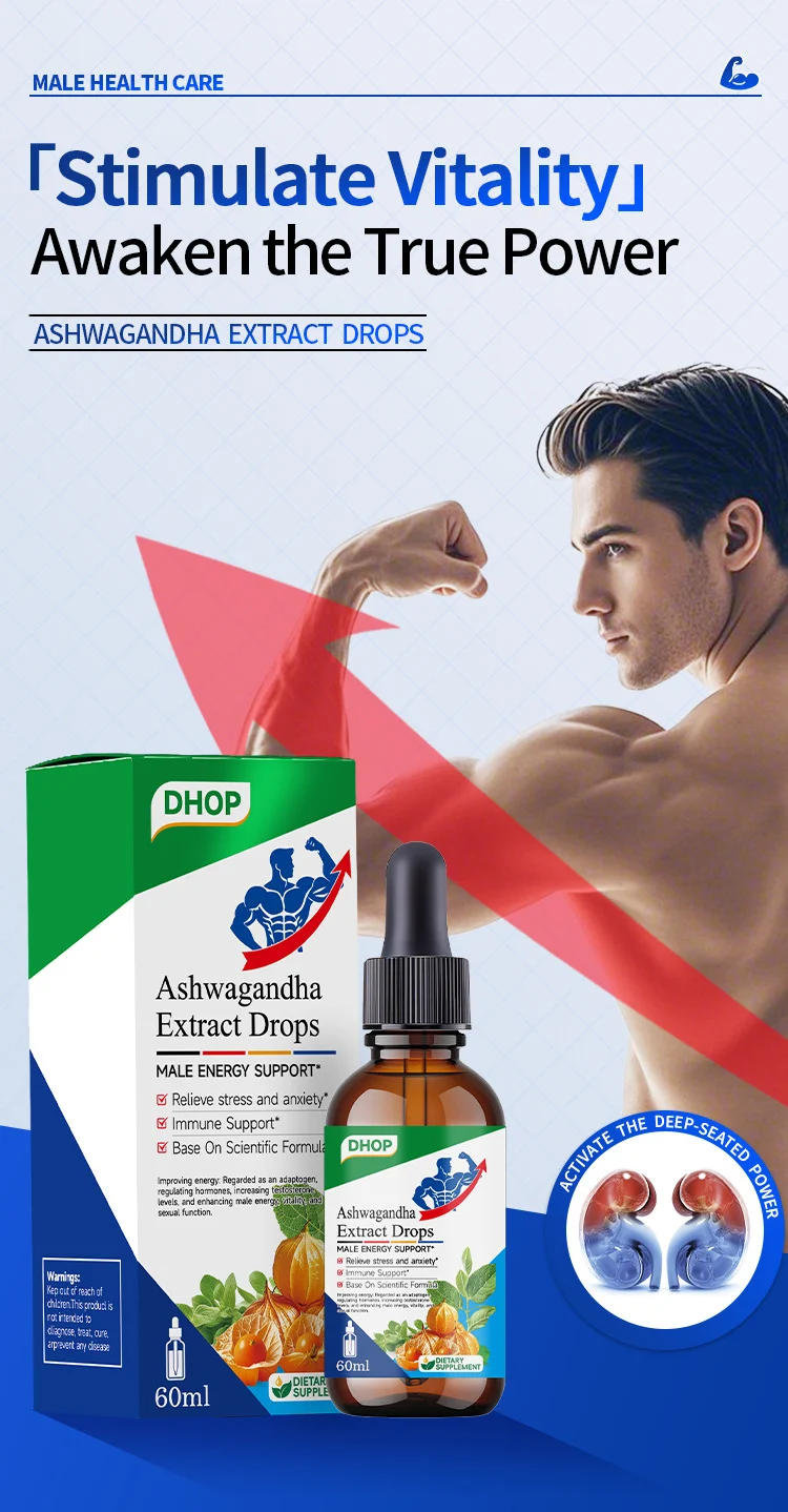 Ashwagandha Extract Drops 60ml Liquid Supplement for Male Energy & Stress Relief 6 ashwagandha extract drops 60ml liquid supplement goo yd8vtng7 desc 2