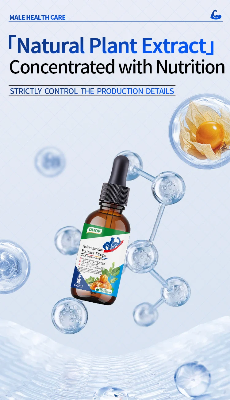 Ashwagandha Extract Drops 60ml Liquid Supplement for Male Energy & Stress Relief 9 ashwagandha extract drops 60ml liquid supplement goo yd8vtng7 desc 5