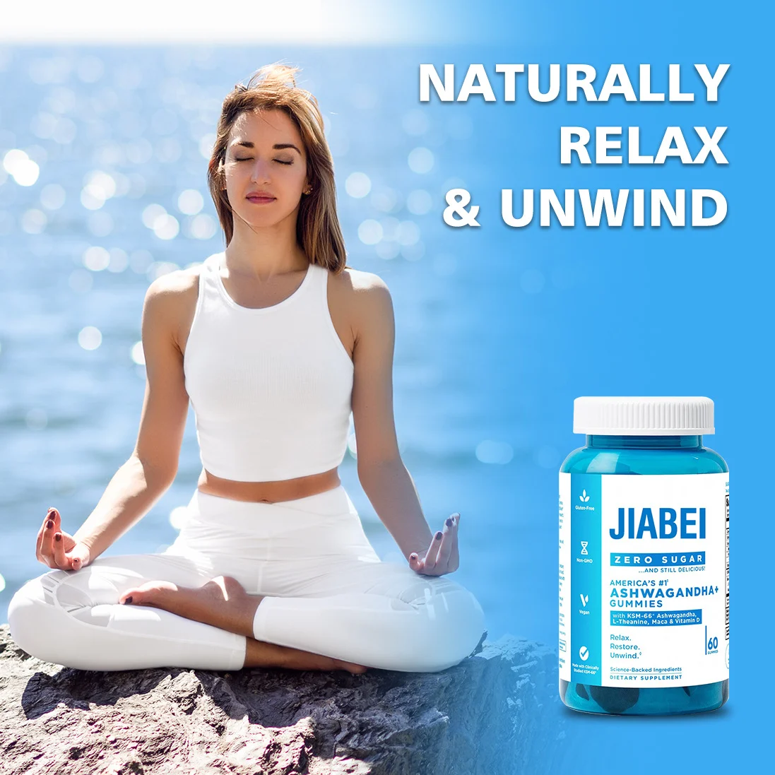 Ashwagandha Gummies for Stress Relief - KSM-66 Root Extract with Maca & L-Theanine, Sugar-Free Vegan Supplement 9 ashwagandha gummies ksm66 stress relief goo z8fft3fu desc 5