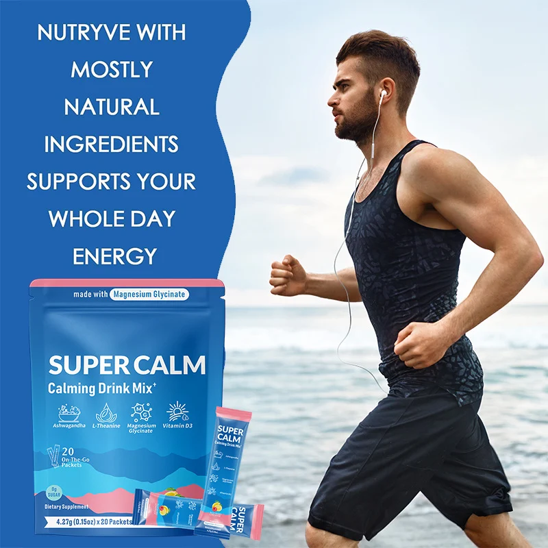 Ashwagandha Powder Stress Relief Drink Mix with Magnesium Glycinate & Vitamin D3 - 20 On-the-Go Packets 13 ashwagandha magnesium glycinate stress relief drink goo yah9r7zt desc 8