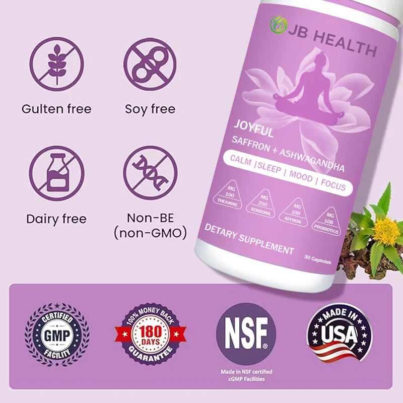 Ashwagandha and Saffron Capsules for Stress Relief, Mood Support & Improved Sleep - 30 Veggie Capsules 2 Ashwagandha Saffron Capsules Stress Relief Mood Focus Goo 3mjfksbv 2