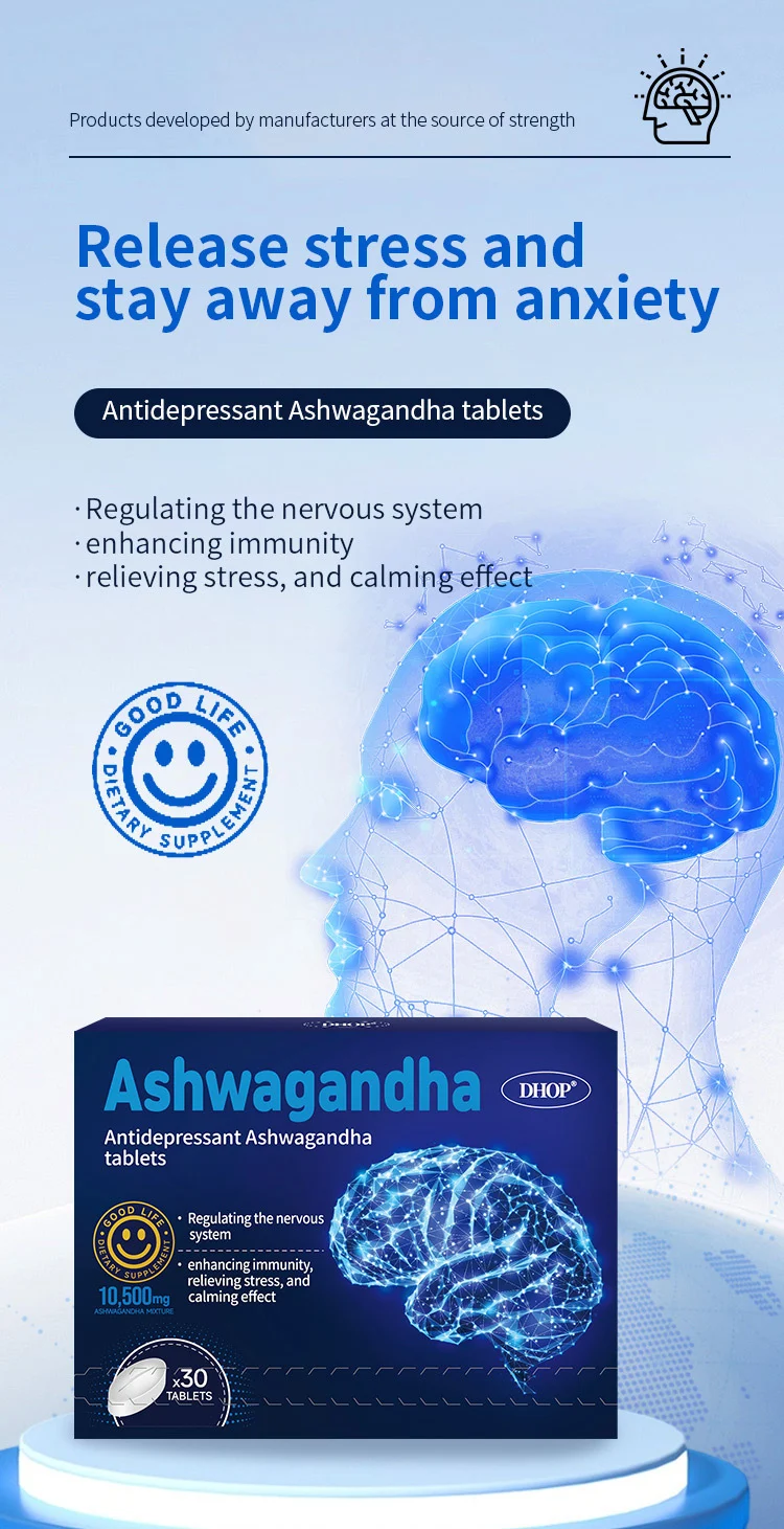Ashwagandha Supplement 30 Tablets for Stress Relief, Mood Support & Calm 6 ashwagandha stress relief tablets goo fy3rbd6f desc 1