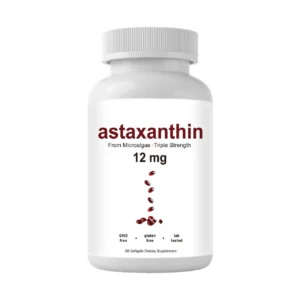 Astaxanthin Softgels Premium Antioxidant Supplement 12mg from Microalgae