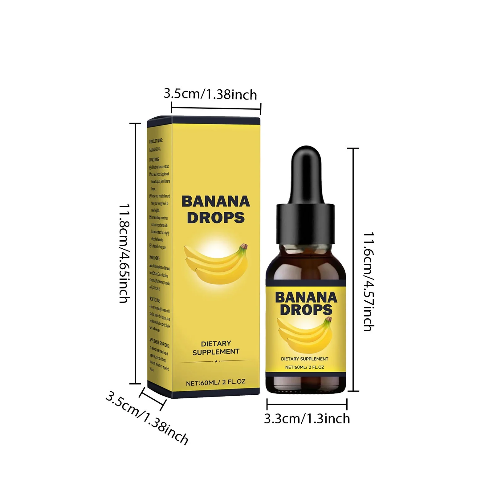 Banana Drops Liquid Extract Dietary Supplement for Metabolism & Energy 6 banana liquid drops supplement goo nstdrm69 desc 1