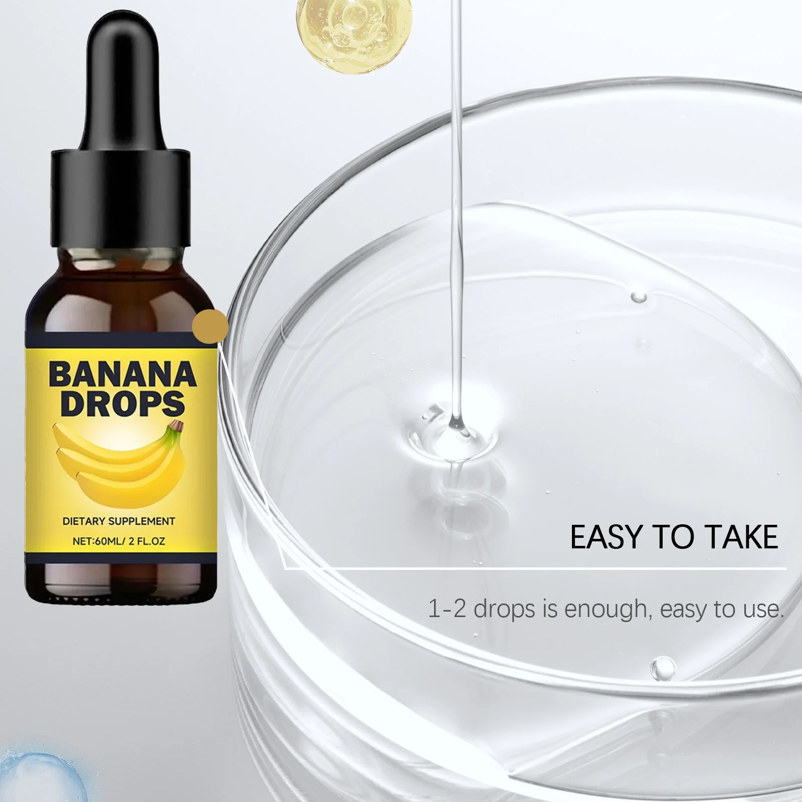 Banana Drops Liquid Extract Dietary Supplement for Metabolism & Energy 15 banana liquid drops supplement goo nstdrm69 desc 10
