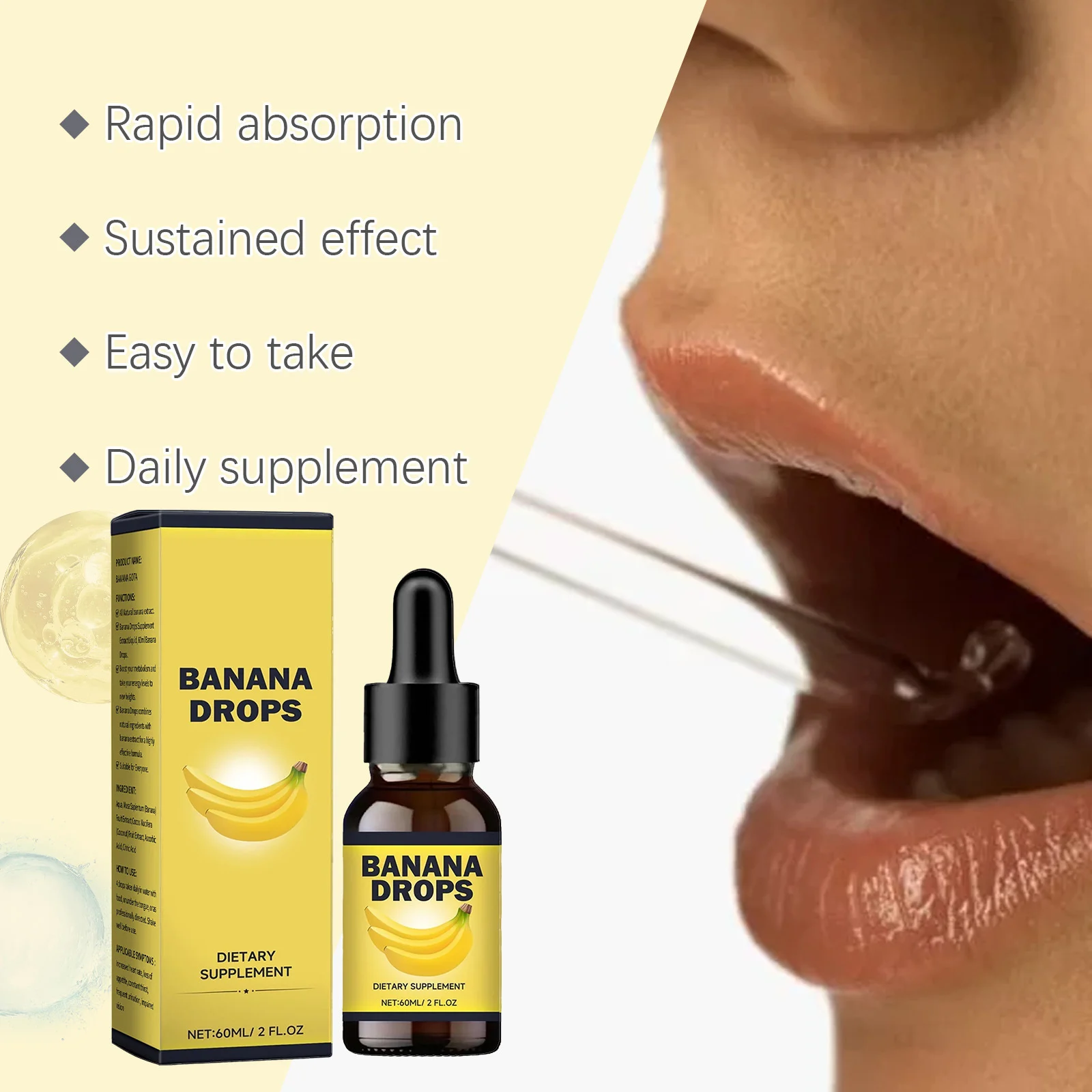 Banana Drops Liquid Extract Dietary Supplement for Metabolism & Energy 16 banana liquid drops supplement goo nstdrm69 desc 11