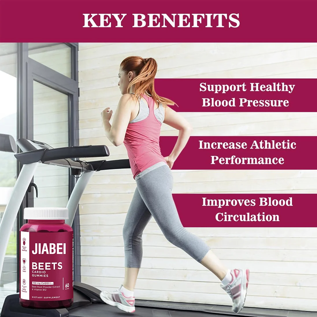 Beet Root CoQ10 Gummies 100mg Gluten Free Vegan Non-GMO Dietary Supplement 8 beet root coq10 gummies gluten free vegan goo em2ha8mp desc 4