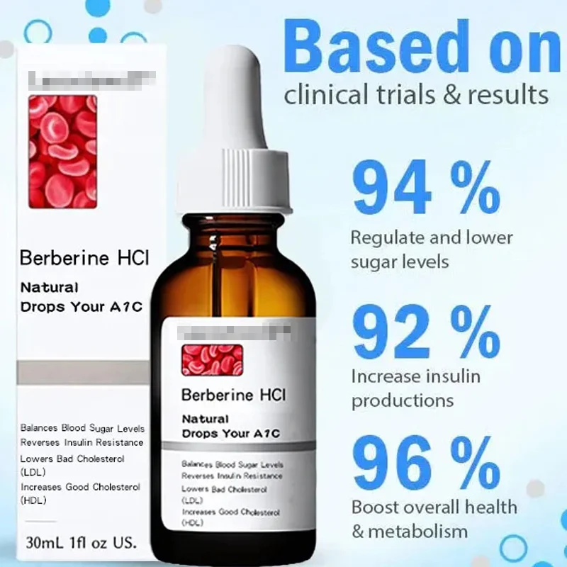 Berberine HCI Natural Drops for Blood Sugar Balance & Cholesterol Support 8 berberine blood sugar support drops goo wuhce5v3 desc 1