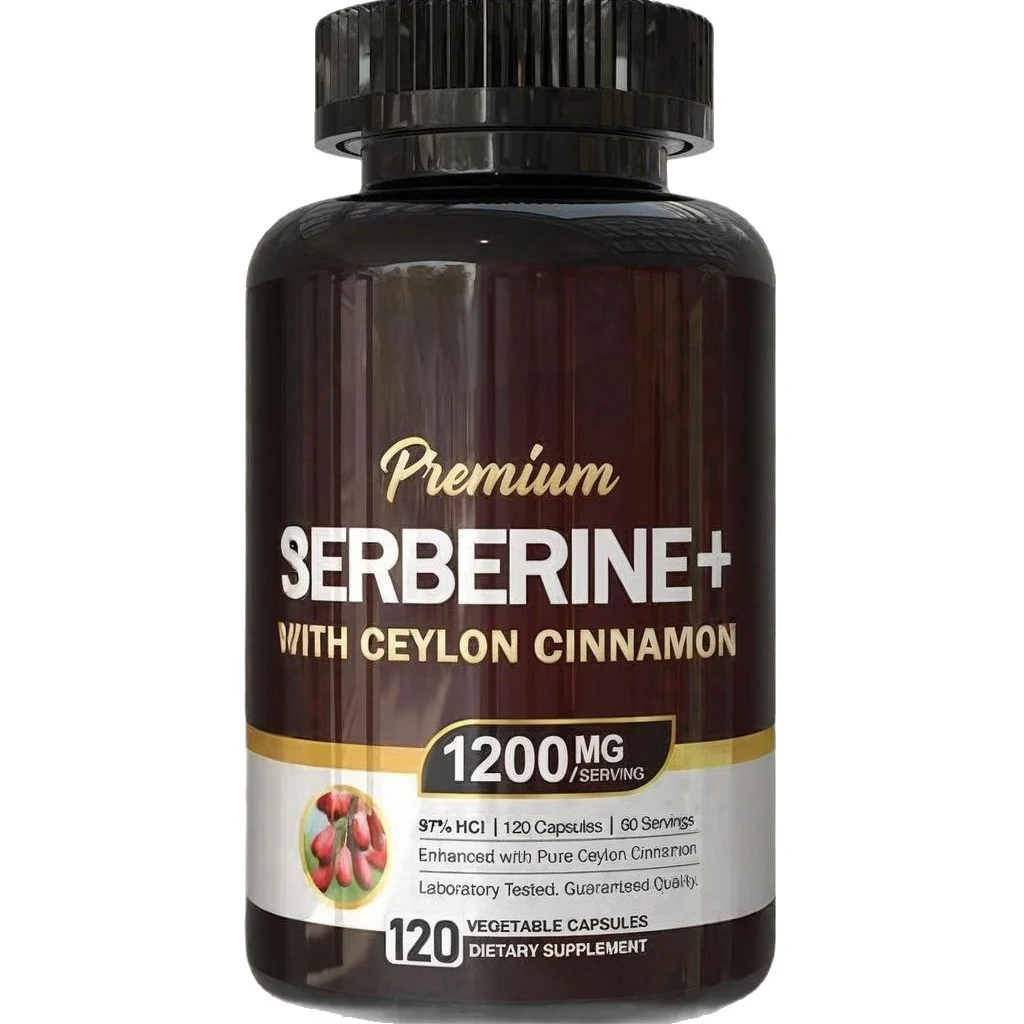 Berberine with Ceylon Cinnamon Capsules 1200mg - Metabolic Support & Glucose Balance - 120 Vegan Capsules 6 Berberine Ceylon Cinnamon 1200mg Capsules Goo Wfnu6pjm 6