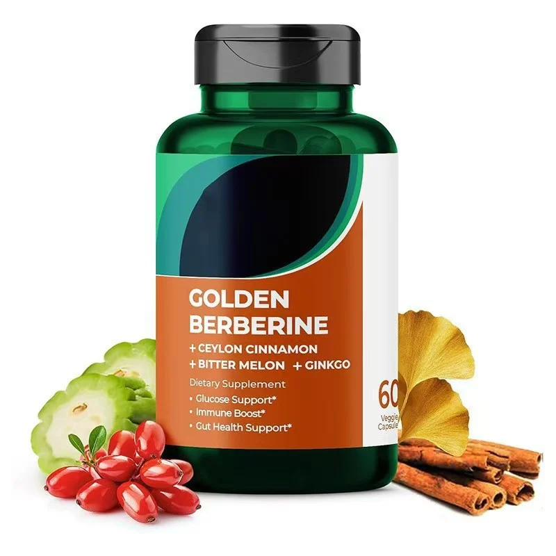 Berberine Supplement 4-in-1 Formula with Ceylon Cinnamon, Bitter Melon, and Ginkgo - 60 Veggie Capsules for Glucose & Immune Support 13 berberine supplement glucose support capsules goo h7jzw69k desc 6