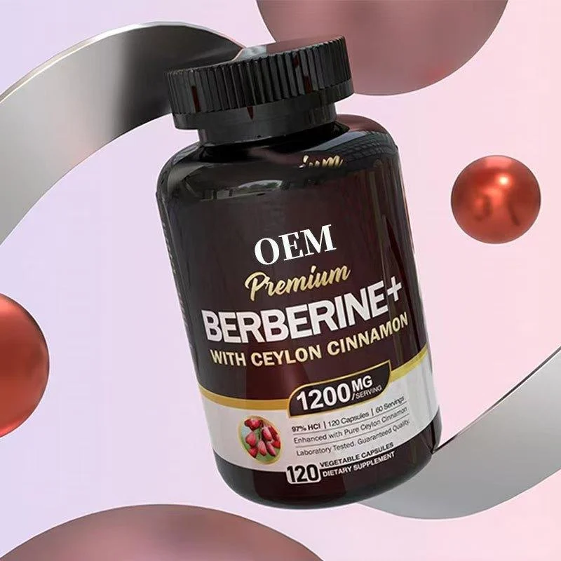 Berberine with Ceylon Cinnamon Capsules 1200mg - Premium Metabolic Support Supplement, 120 Vegan Capsules