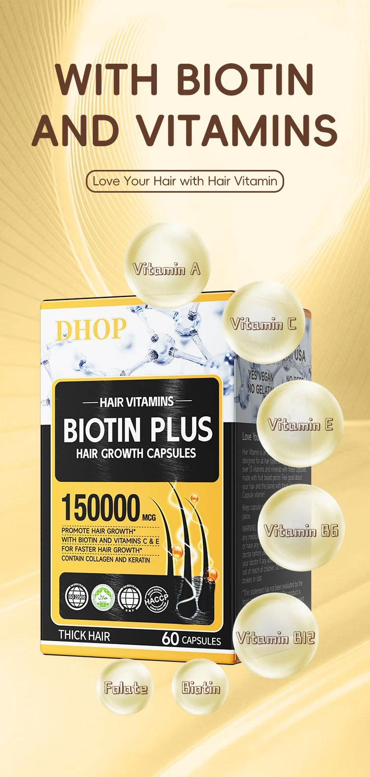 Biotin Hair Growth Capsules 60 Count with Collagen & Keratin 8 biotin hair growth capsules 60 count goo vy4cy2t3 desc 3