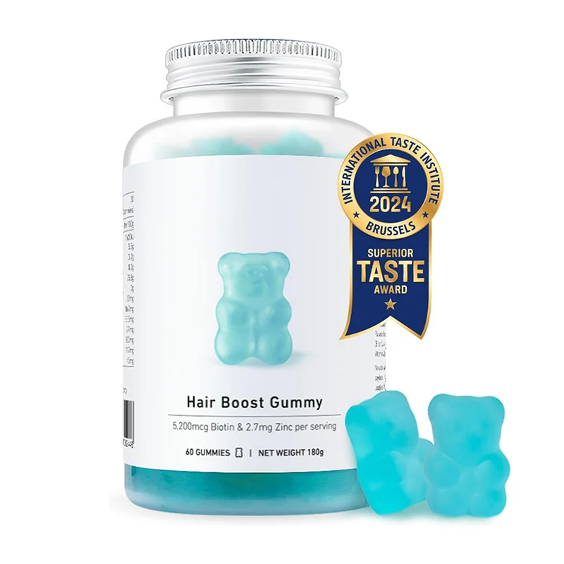 Biotin Hair Growth Gummies for Thicker Stronger Hair with Zinc & Multivitamins 60ct 6 biotin hair growth gummies unichi style goo bh9abb52 desc 1
