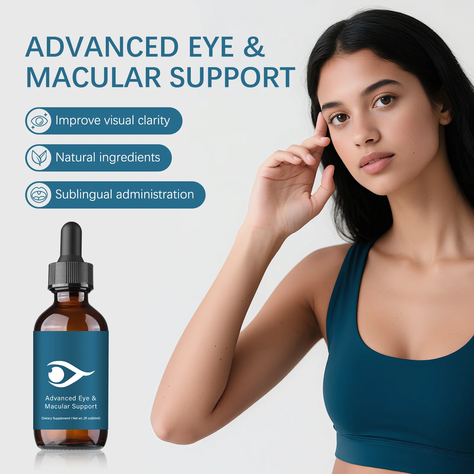 Blueberry Eye-Care Oral Drops 60ml | Advanced Macular Support & Visual Fatigue Relief 26 blueberry eye care oral drops 60ml goo fwsamz6a desc 20