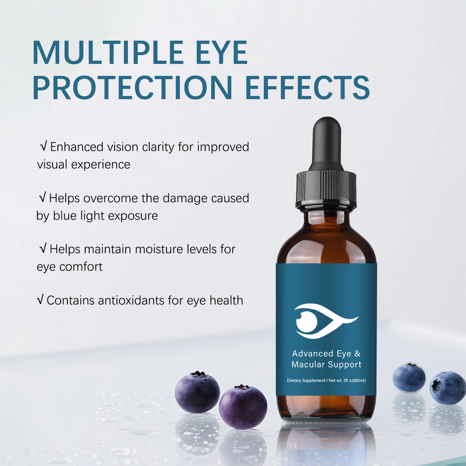 Blueberry Eye-Care Oral Drops 60ml | Advanced Macular Support & Visual Fatigue Relief 27 blueberry eye care oral drops 60ml goo fwsamz6a desc 21