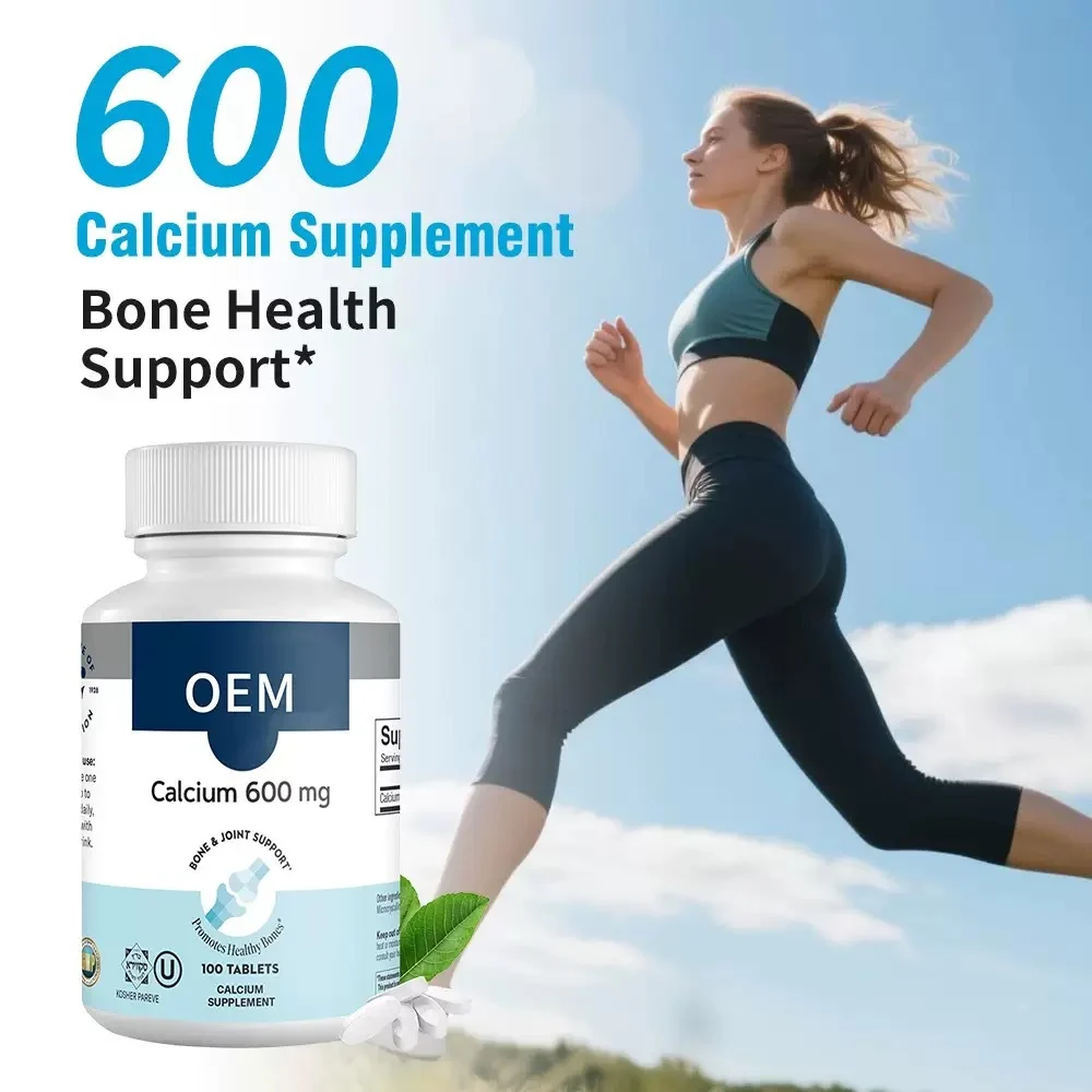 Calcium Supplement Tablets 600mg for Bone & Joint Health - 100 Tablets