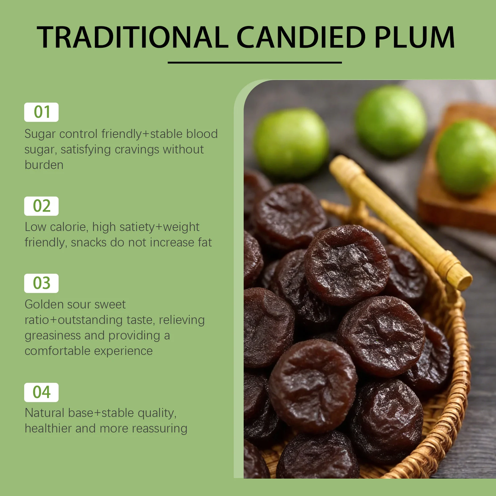 Candied Plums Traditional Sweet and Sour Snack 100g 17 candied plums traditional sweet sour snack 100g goo 6bu5n5xx desc 10