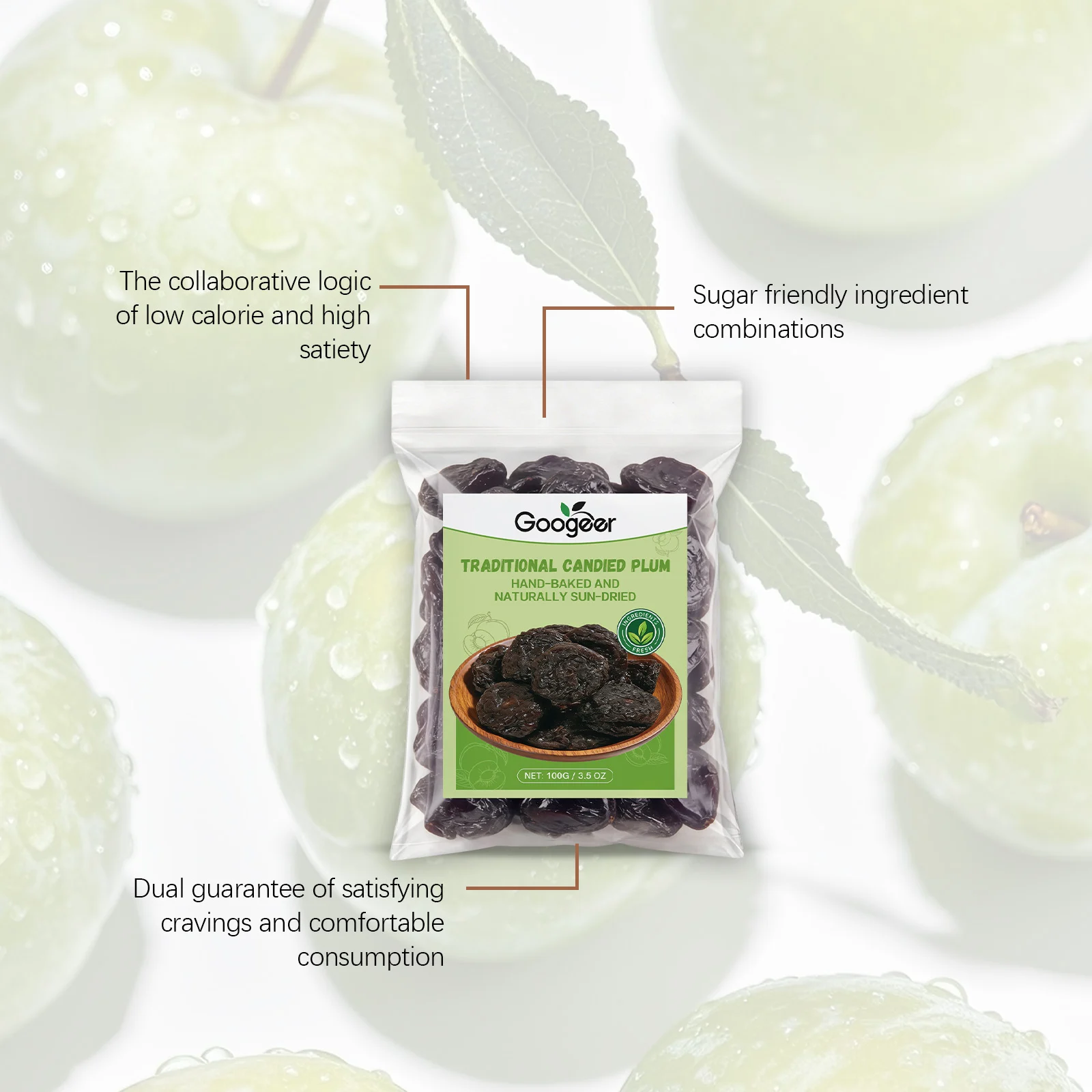 Candied Plums Traditional Sweet and Sour Snack 100g 15 candied plums traditional sweet sour snack 100g goo 6bu5n5xx desc 8