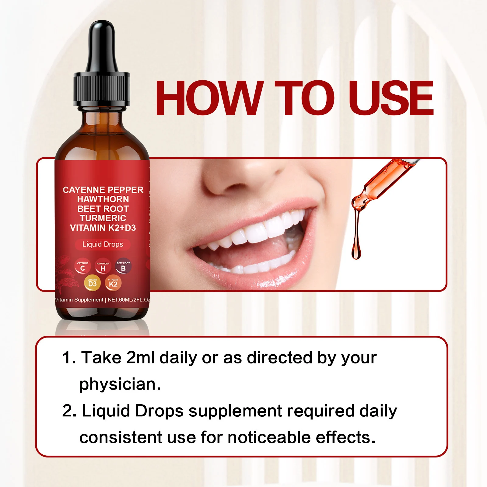 Cayenne Pepper Body Drops 60ml All-In-One Liquid Supplement for Energy & Recovery 8 cayenne pepper body drops 60ml liquid supplement goo dnwvh8mn desc 3