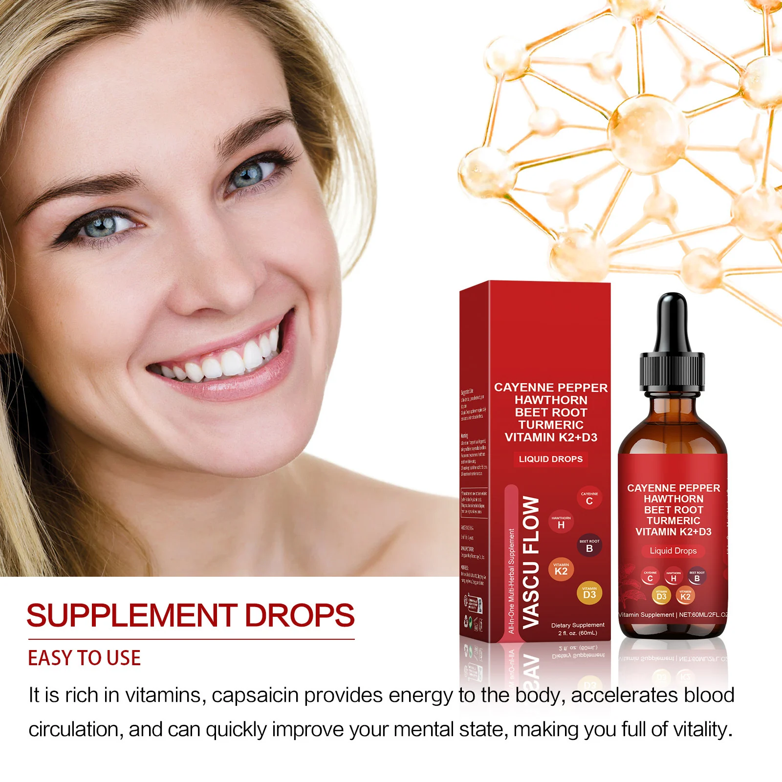 Cayenne Pepper Body Drops 60ml All-In-One Liquid Supplement for Energy & Recovery 12 cayenne pepper body drops 60ml liquid supplement goo dnwvh8mn desc 7
