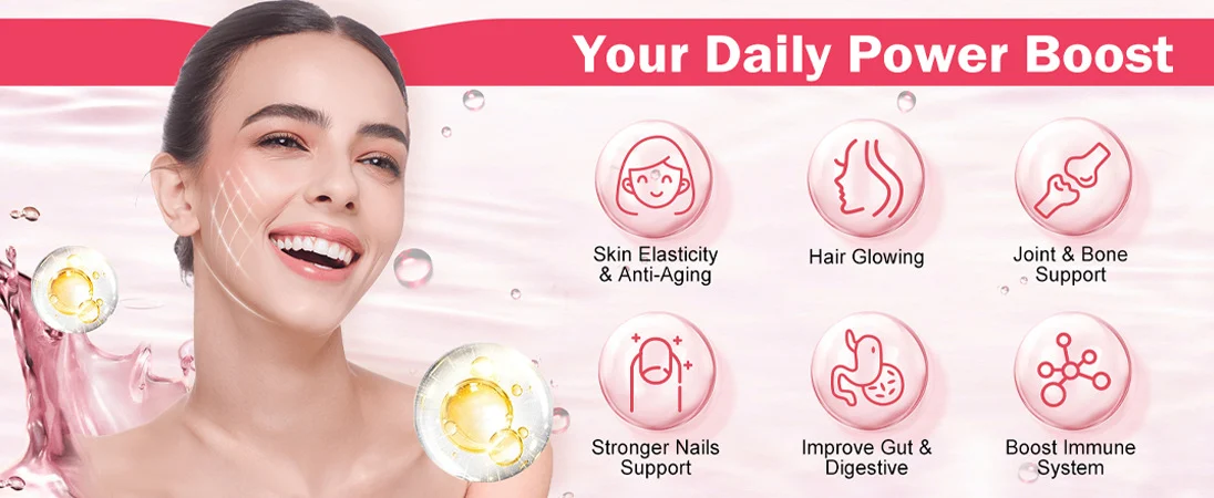 Collagen Peptides Powder with Biotin and Vitamin C 2lb Dietary Supplement 6 collagen peptides powder biotin vitamin c unflavored goo 33k42p3f desc 1