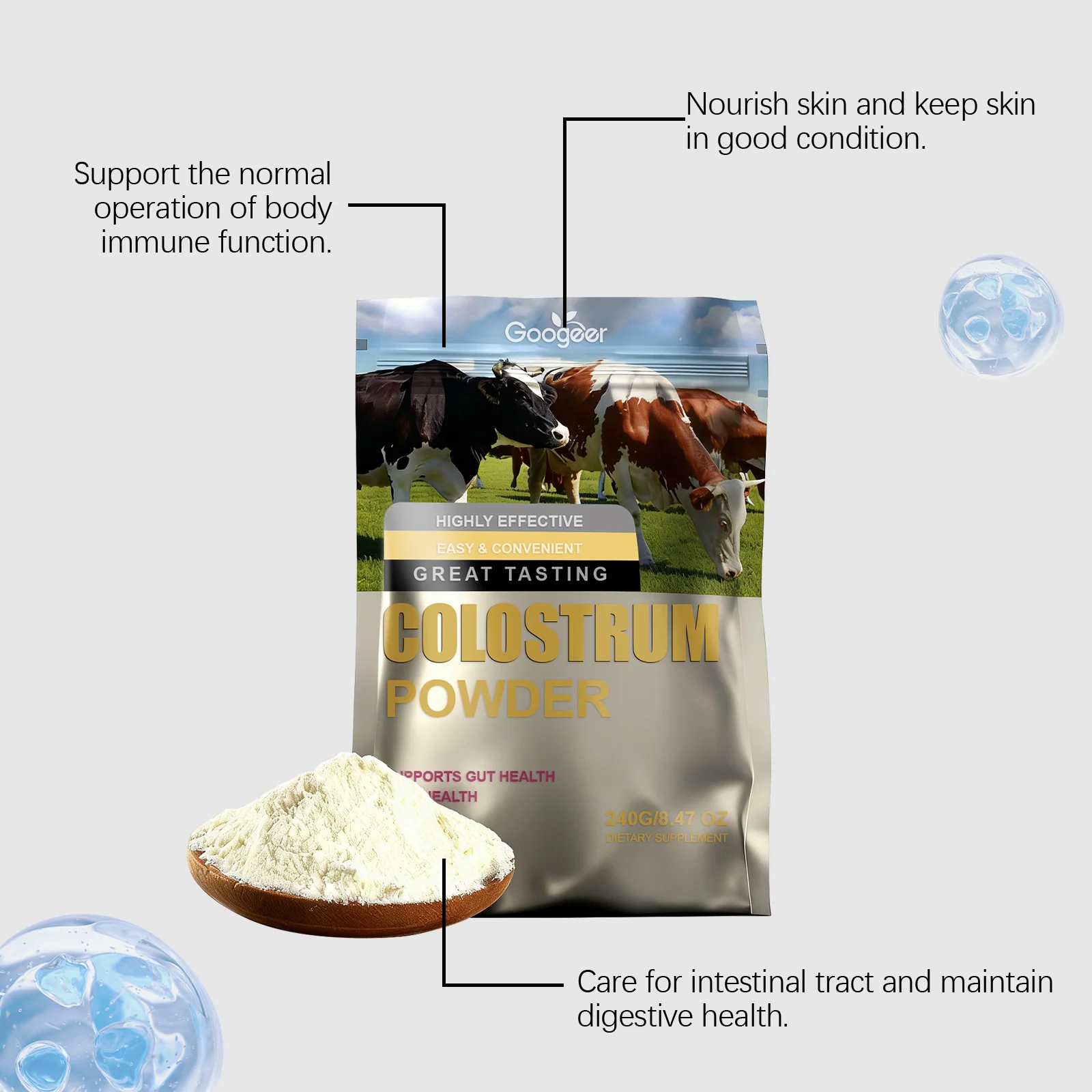 Colostrum Powder Supplement 240g for Immune Support and Gut Health 13 colostrum powder supplement 240g goo 99hana64 desc 7