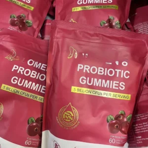 Cranberry Probiotic Gummies for Women with 5 Billion CFUs for PH Balance and Digestive Health