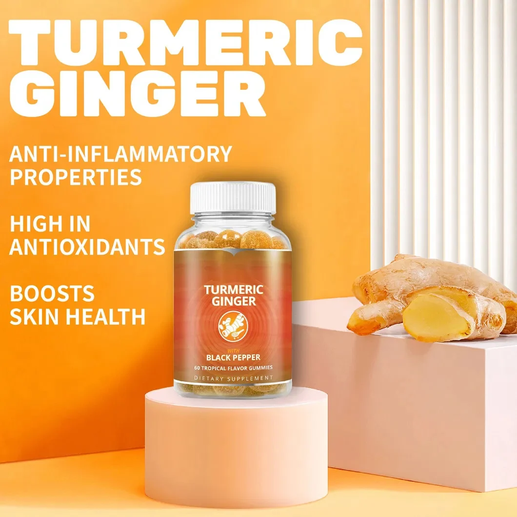Curcumin Gummies Turmeric Ginger Black Pepper Supplement 60 Tropical Flavor Chews 5 curcumin turmeric ginger gummies 60 chews goo 47gxqds2 desc 1