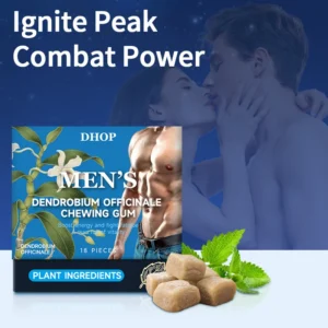 Dendrobium Chewing Gum for Men Vitality and Energy Booster with NMN & Creatine (18 Pieces)