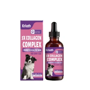 Kriath Dog Collagen Drops for Joint Care, Healthy Skin & Shiny Coat